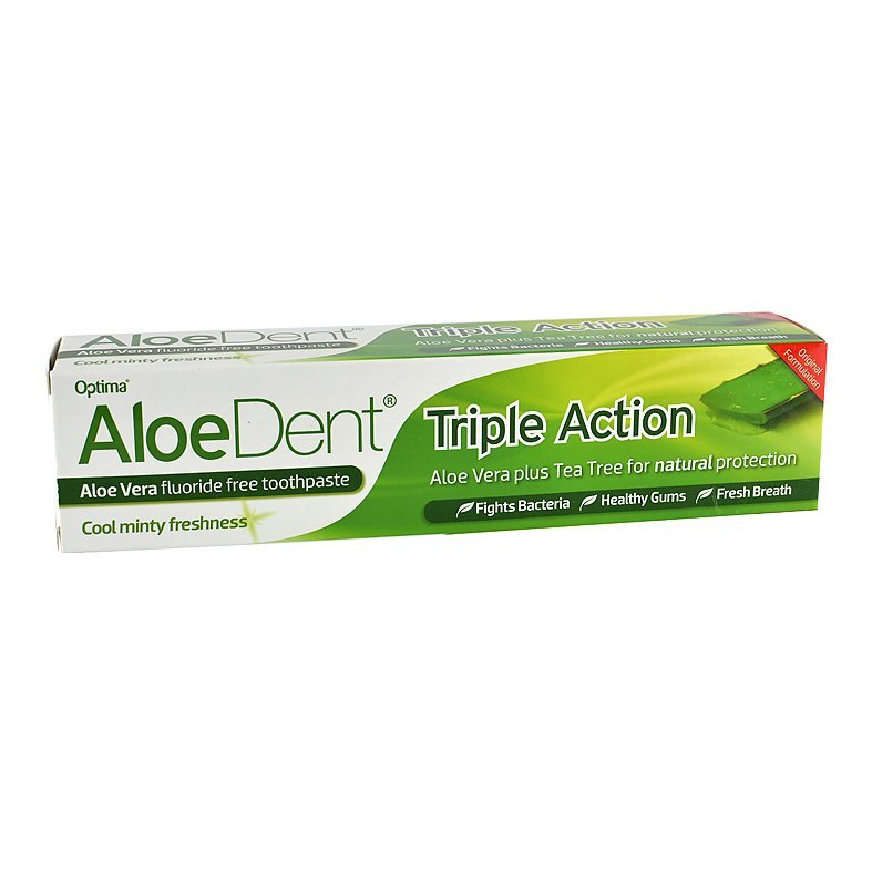 Aloe Dent triple action u/fluor tannkrem 100ml-velbehag