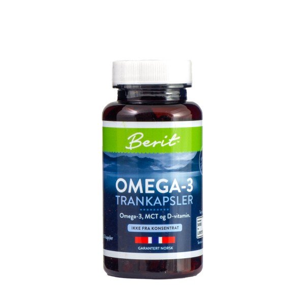 Berit omega 3-mct+D 60 kap-velbehag