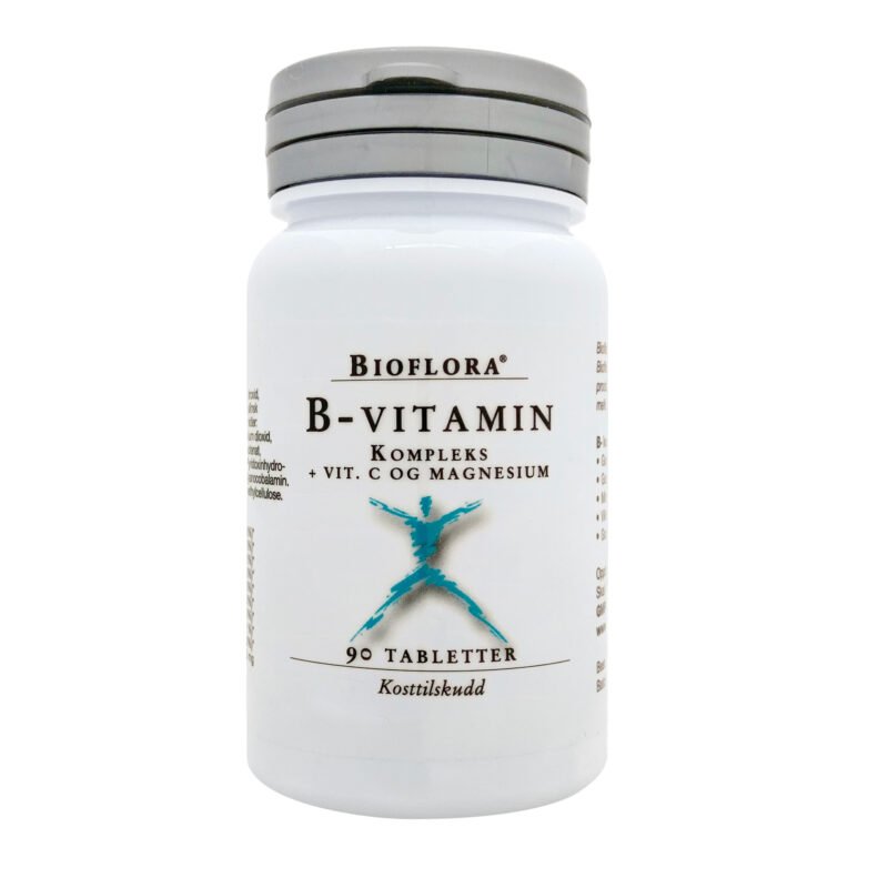 Bioflora B-vitamin kompleks 90 tabletter-velbehag