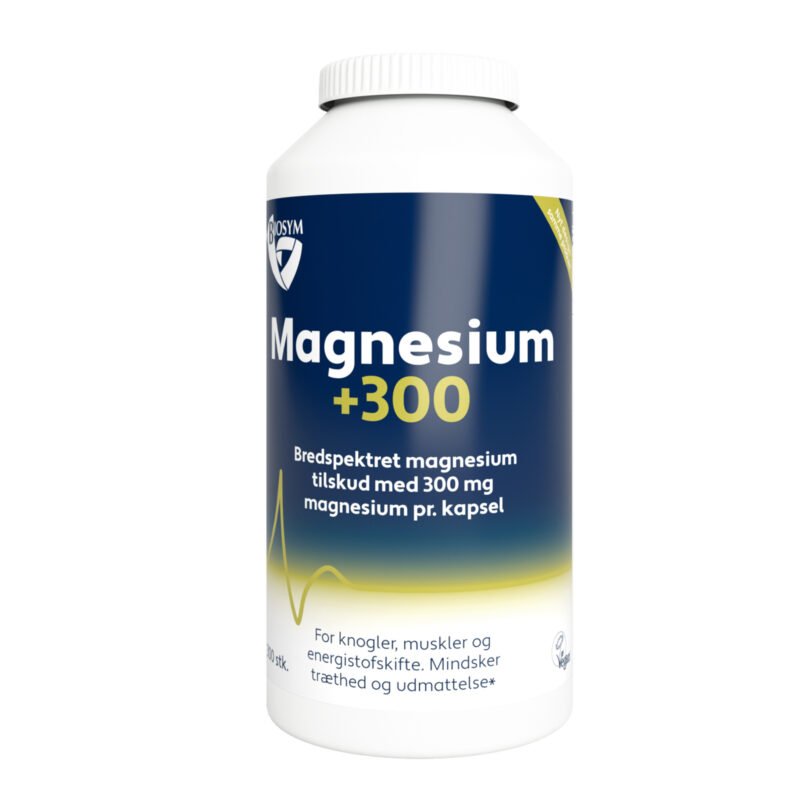 Biosym magnesium +300 180 kapsler-velbehag
