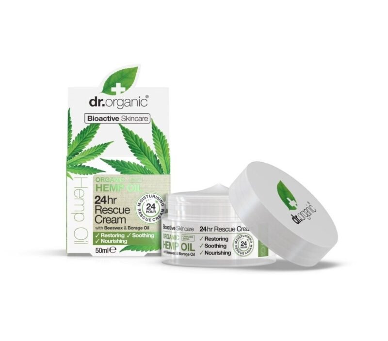 Dr. Organic hemp 24 hr rescure cream 50 ml-velbehag