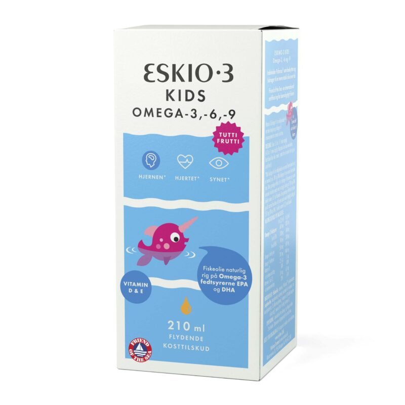 Eskio-3 kids flytende tutti frutti smak 210 ml-velbehag