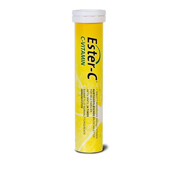 Ester-C vitamin C 200mg 20 brusetabletter-velbehag