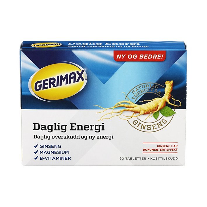 Gerimax daglig energi 90 tab-velbehag