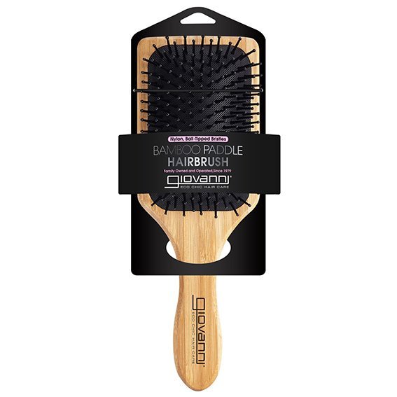 Giovanni bamboo paddle hair brush-velbehag