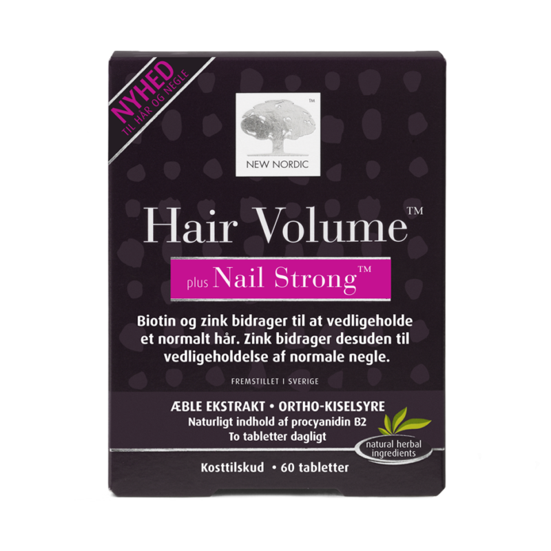 New Nordic Hair  Volume plus Nails Strong 60 tab-velbehag