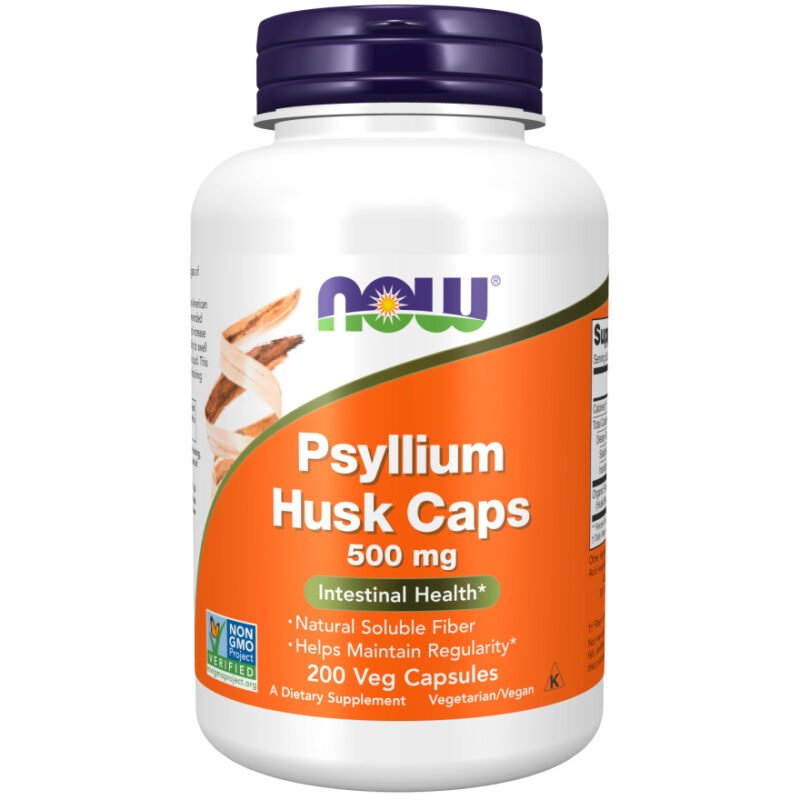 Now psyllium husk 500 mg 200 kap-velbehag