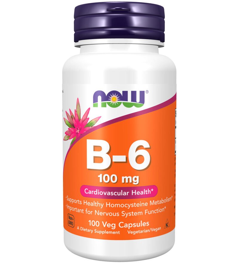 Now vitamin B-6 100 mg 100 kaps-velbehag