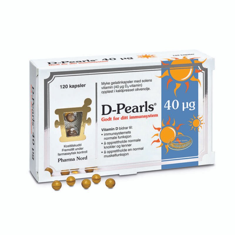 Pharma Nord d-pearls 40µg 120 kap-velbehag
