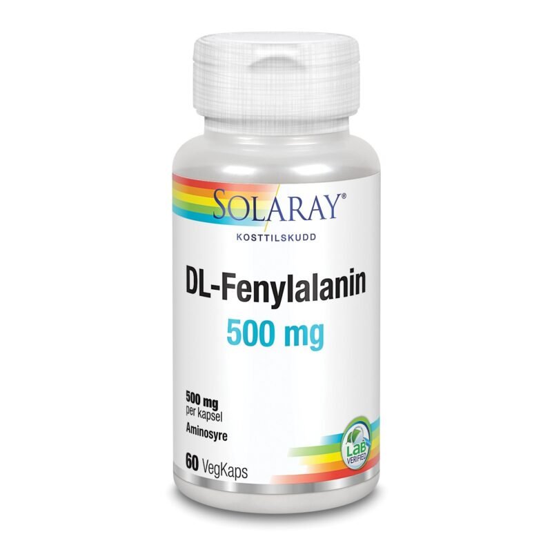 Solaray DL-fenylalanin 500 mg 60 kapsler-velbehag