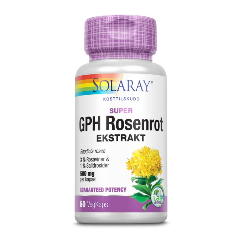 Solaray GPH super rosenrot 500 mg 60 kapsler-velbehag