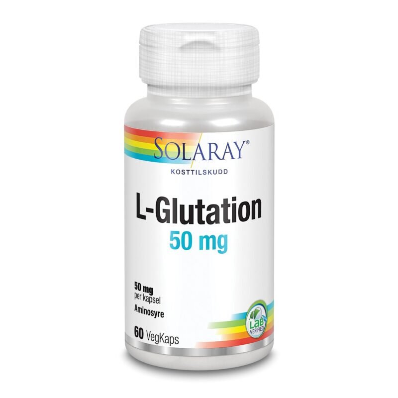 Solaray L-glutation 50 mg 60 kapsler-velbehag