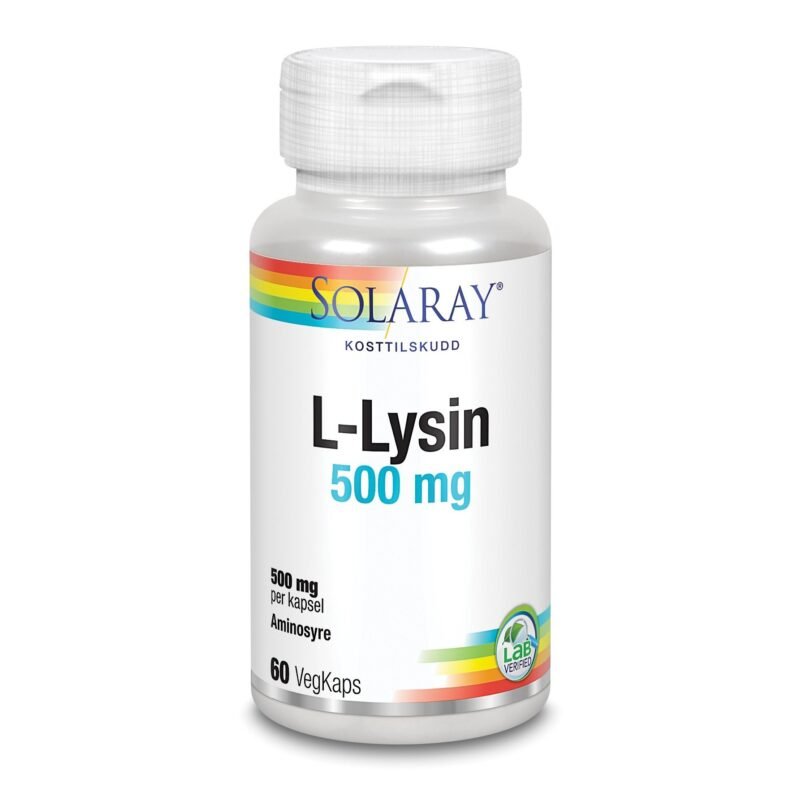 Solaray L-lysin 500 mg 60 kapsler-velbehag