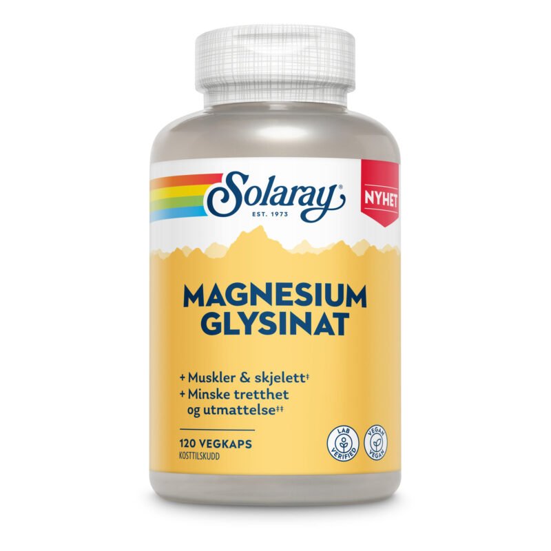 Solaray magnesium glysinat 120 kapsler-velbehag