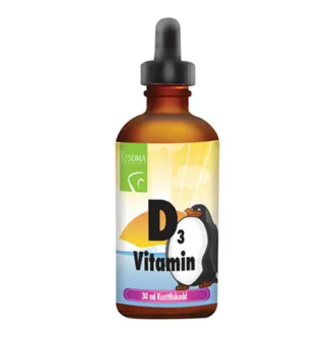 Soma flytende vitamin D3 med sitronsmak 30 ml-velbehag