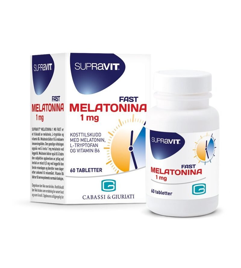 Supravit melatonina 1 mg 60 tabs-velbehag